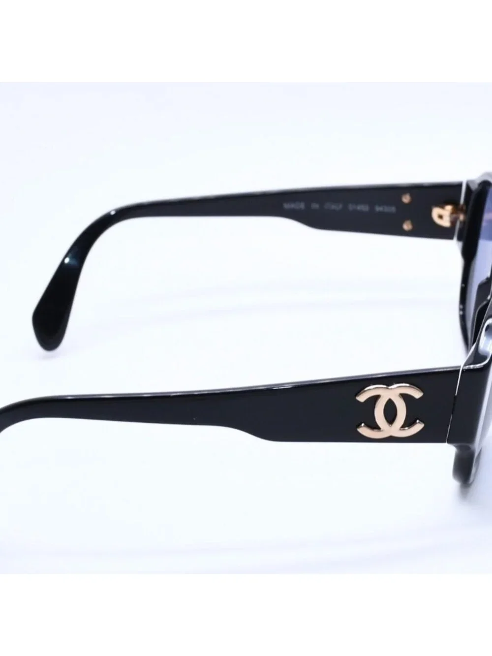 Chanel Sunglasses Eyewear CC Logo Acetate Black